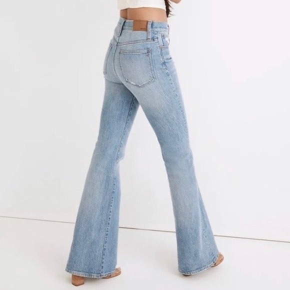 Madewell The Perfect Vintage Flare Jeans Size 27 Heritage Stretch Blue Denim - Picture 12 of 16